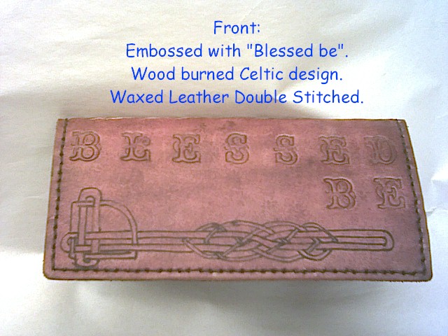 Hand Made Celtic Check Books and Billfolds by www.wichcrafter.com