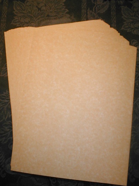 24lb Antiqued  Gold Parchment.