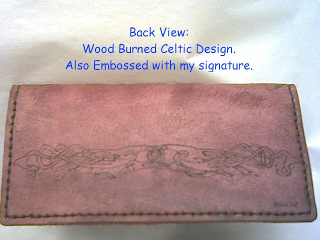 Hand Made Celtic Check Books and Billfolds by www.wichcrafter.com