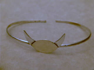 Horned God Bracelet With Brass