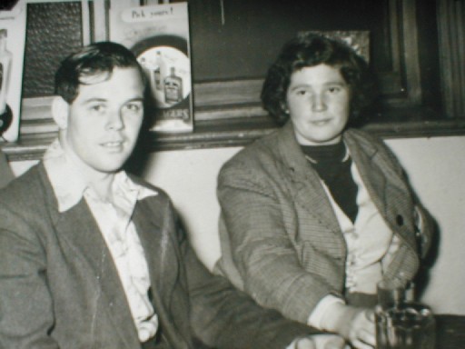 Frankie & Dorothy Owens, In the Pub Brymbo.